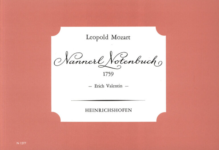 Leopold Mozart: Notenbuch für Nannerl